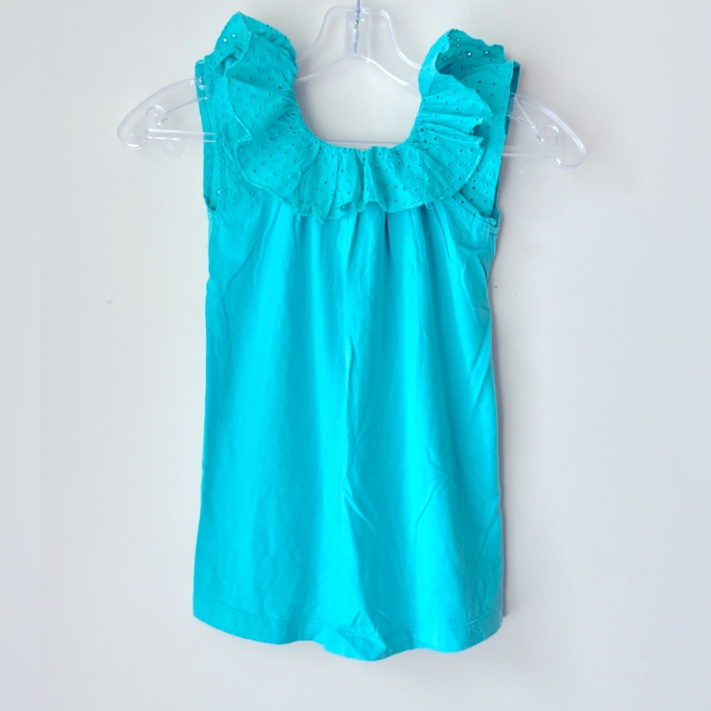 GAP kids Turquoise Ruffle Sleeveless Top 5yrs